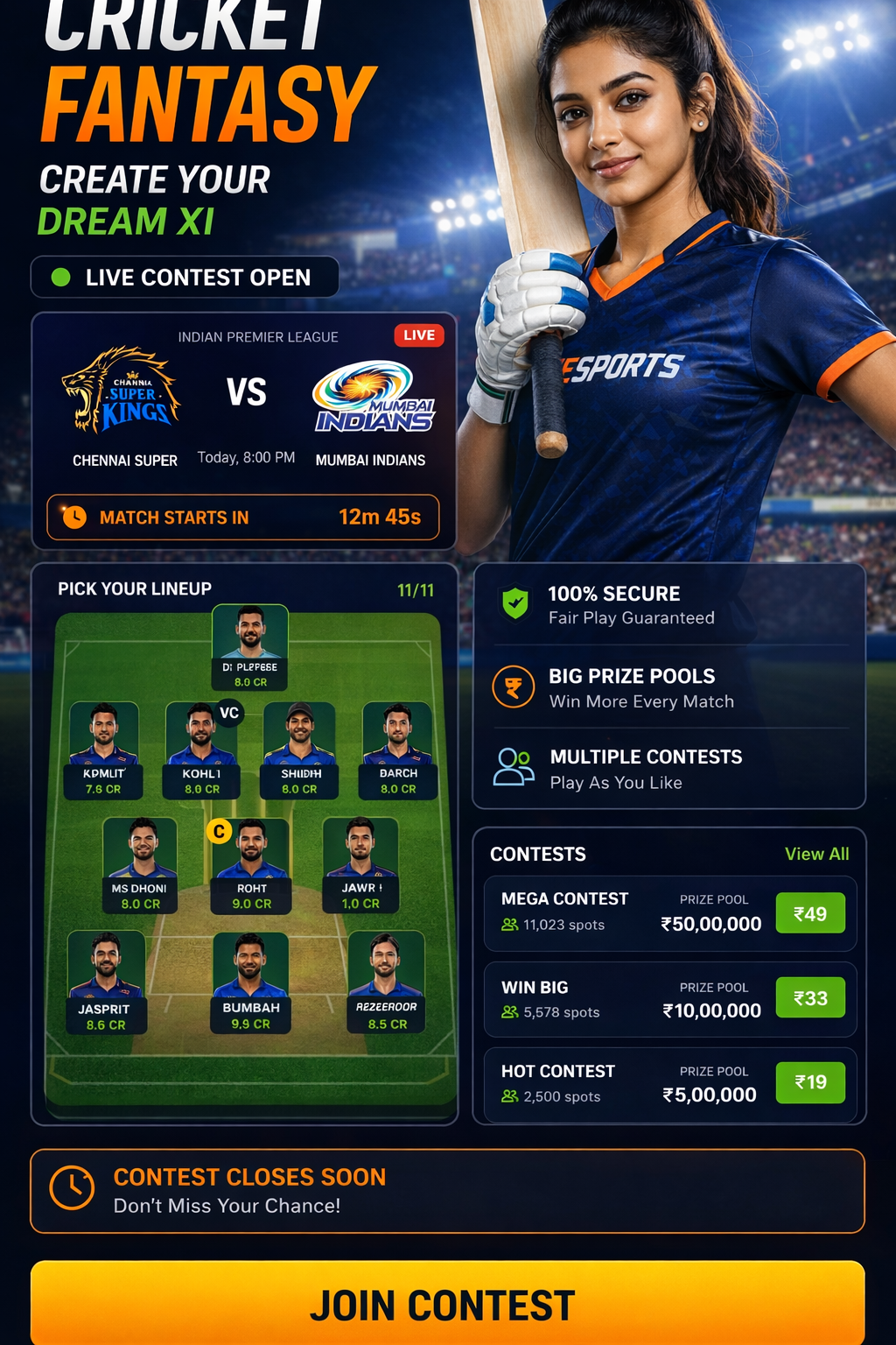 Come APK 11 cricket matchday visual